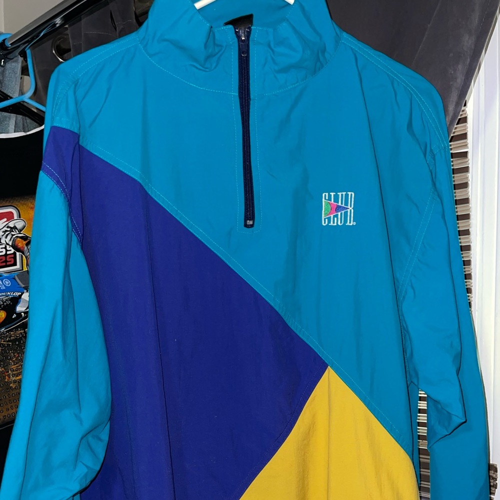 90s Club windbreaker crew neck
